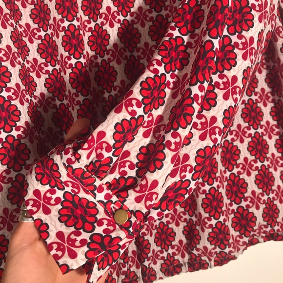 Loft Floral Print Blouse - Medium - Picture 4 of 5